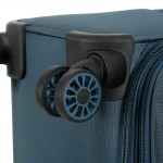 Чемодан 100% нейлон 4ROADS®️ петролеум, средний M (67/77л)