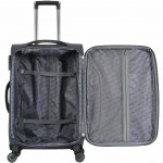 Чемодан 100% нейлон 4ROADS®️ темно-серый, средний M (67/77л)