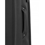 Чемодан 100% нейлон 4ROADS®️ черный, средний (67/77л)