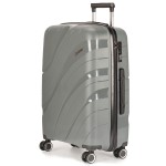 Распродажа. Не доставляется. Чемодан 100% полипропилен 4ROADS®️ серый, большой L (99л)