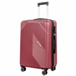 Чемодан 100% ABS пластик "Gianni Conti" VALENCIA, бордовый, средний M (68/82л)