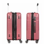 Чемодан 100% ABS пластик "Gianni Conti" VALENCIA, бордовый, средний M (68/82л)