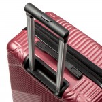 Чемодан 100% ABS пластик "Gianni Conti" VALENCIA, бордовый, средний M (68/82л)