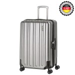 Чемодан 100% поликарбонат Makrolon® "HARDWARE" PROFILE PLUS Volume, матовый металлик, средний M (76л)