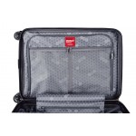 Чемодан 100% поликарбонат Makrolon® "HARDWARE" PROFILE PLUS Volume, черный зернистый, средний M (76л)