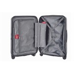 Чемодан 100% поликарбонат Makrolon® "HARDWARE" PROFILE PLUS Volume, черный зернистый, средний M (76л)