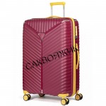 Чемодан 100% полипропилен L`case®️ Seoul, бордовый, большой L (115л)