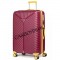 Чемодан 100% полипропилен L`case®️ Seoul, бордовый, большой L (115л)
