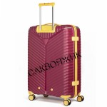 Чемодан 100% полипропилен L`case®️ Seoul, бордовый, средний M (75л)