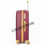 Чемодан 100% полипропилен L`case®️ Seoul, бордовый, средний M (75л)