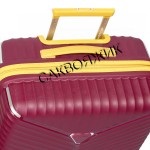 Чемодан 100% полипропилен L`case®️ Seoul, бордовый, средний M (75л)
