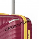 Чемодан 100% полипропилен L`case®️ Seoul, бордовый, средний M (75л)