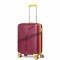 Чемодан 100% полипропилен L`case®️ Seoul, бордовый, ручная кладь S (39л)
