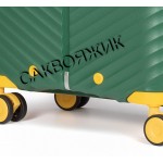 Чемодан 100% полипропилен L`case®️ Seoul, темно-зеленый, средний M (75л)