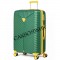 Чемодан 100% полипропилен L`case®️ Seoul, темно-зеленый, большой L (115л)