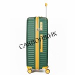 Чемодан 100% полипропилен L`case®️ Seoul, темно-зеленый, средний M (75л)