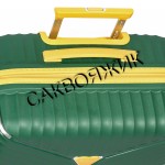 Чемодан 100% полипропилен L`case®️ Seoul, темно-зеленый, средний M (75л)