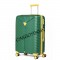 Чемодан 100% полипропилен L`case®️ Seoul, темно-зеленый, средний M (75л)