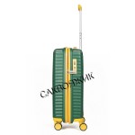 Чемодан 100% полипропилен L`case®️ Seoul, темно-зеленый, ручная кладь S (39л)