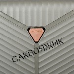 Чемодан 100% полипропилен L`case®️ Seoul, темно-серый, средний M (75л)
