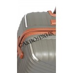 Чемодан 100% полипропилен L`case®️ Seoul, темно-серый, ручная кладь S (39л)