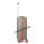 Чемодан 100% полипропилен L`case®️ Seoul, темно-серый, ручная кладь S (39л)