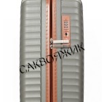 Чемодан 100% полипропилен L`case®️ Seoul, темно-серый, ручная кладь S (39л)