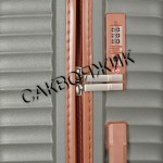 Чемодан 100% полипропилен L`case®️ Seoul, темно-серый, средний M (75л)