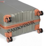 Чемодан 100% полипропилен L`case®️ Seoul, темно-серый, средний M (75л)