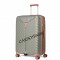 Чемодан 100% полипропилен L`case®️ Seoul, темно-серый, средний M (75л)