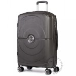 Распродажа, не доставляется. Чемодан 100% полипропилен L`case®️, темно-графитовый, большой L (105л)