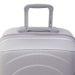 Чемодан 100% полипропилен L`case®️, серый, ручная кладь S (38л)