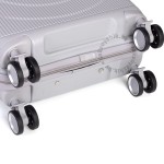 Чемодан 100% полипропилен L`case®️, серый, ручная кладь S (38л)