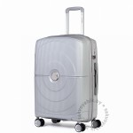 Чемодан 100% полипропилен L`case®️, серый, средний M (65л)