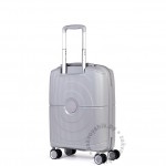 Чемодан 100% полипропилен L`case®️, серый, ручная кладь S (38л)