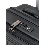 Чемодан 100% полипропилен L`case®️ MACAU, черный, ручная кладь S (46/50л) Чемодан 100% полипропилен L`case®️ MACAU, черный, ручная кладь S (46/50л)