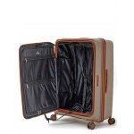 Чемодан 100% полипропилен L`case®️ MACAU, коричневый, большой L (120/132л) Чемодан 100% полипропилен L`case®️ MACAU, коричневый, большой L (120/132л)