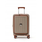 Чемодан 100% полипропилен L`case®️ MACAU, коричневый, ручная кладь S (46/50л) Чемодан 100% полипропилен L`case®️ MACAU, коричневый, ручная кладь S (46/50л)
