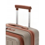 Чемодан 100% полипропилен L`case®️ MACAU, коричневый, ручная кладь S (46/50л) Чемодан 100% полипропилен L`case®️ MACAU, коричневый, ручная кладь S (46/50л)
