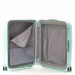 Чемодан поликарбонат L`case®️ Milan, тиффани, средний M (67л)