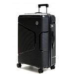 Чемодан полипропилен L`case®️, черный, большой L (99л)