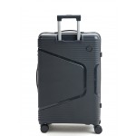 Чемодан полипропилен L`case®️, темно-серый, большой L (99л)