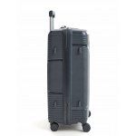 Чемодан полипропилен L`case®️, темно-серый, большой L (99л)