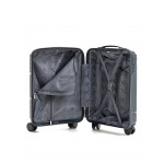 Чемодан полипропилен L`case®️, темно-серый, ручная кладь S (36л)