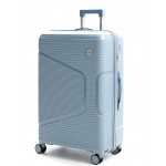 Чемодан полипропилен L`case®️, небесно-синий, большой L (99л)