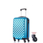 Распродажа. Не доставляется. Чемодан L`case®️, перламутровый синий, ручная кладь S (35л)