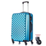 Распродажа. Не доставляется. Чемодан L`case®️, перламутровый синий, средний M (68л)