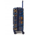 Чемодан поликарбонат L`case®️ RIO принт ананас, средний M (69/79л)