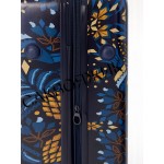 Чемодан поликарбонат L`case®️ RIO принт ананас, средний M (69/79л)