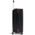 Чемодан поликарбонат L`case®️ ROME, черный, большой L (108л)
